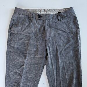 Bonobos Slim Linen Blend Pants Mens 32x30 Actual - Blue Navy